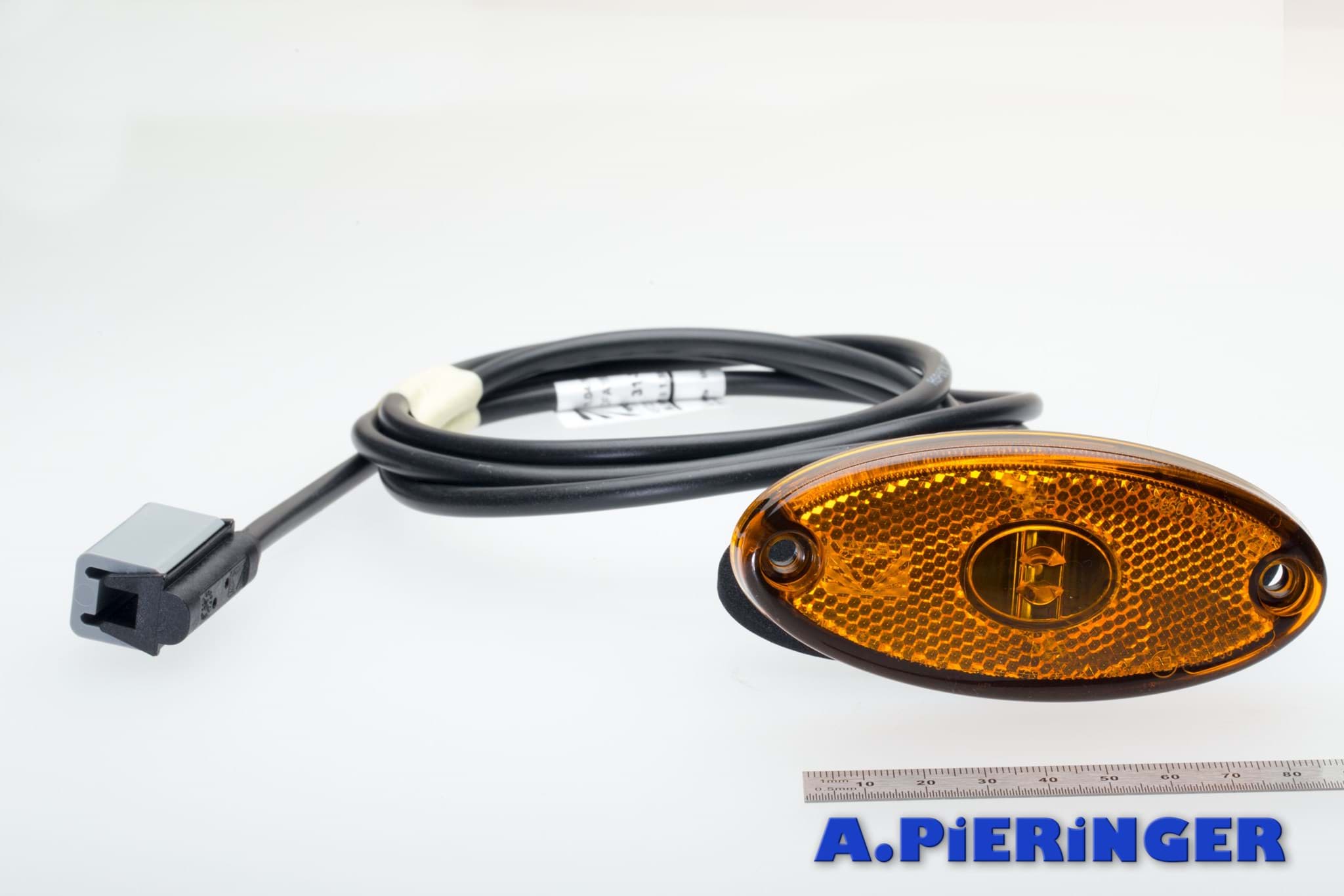 Immagine di Seitenmarkierungsleuchte LED 24V Aspöck 31-2304-037 FLATPOINT II Einbau Kabel 1,5 m *  