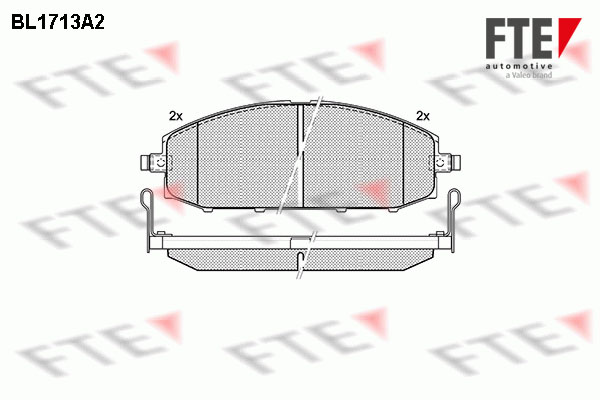 Bild von Scheibenbremsbelag-Satz FTE BL1713A2 passend für Nissan