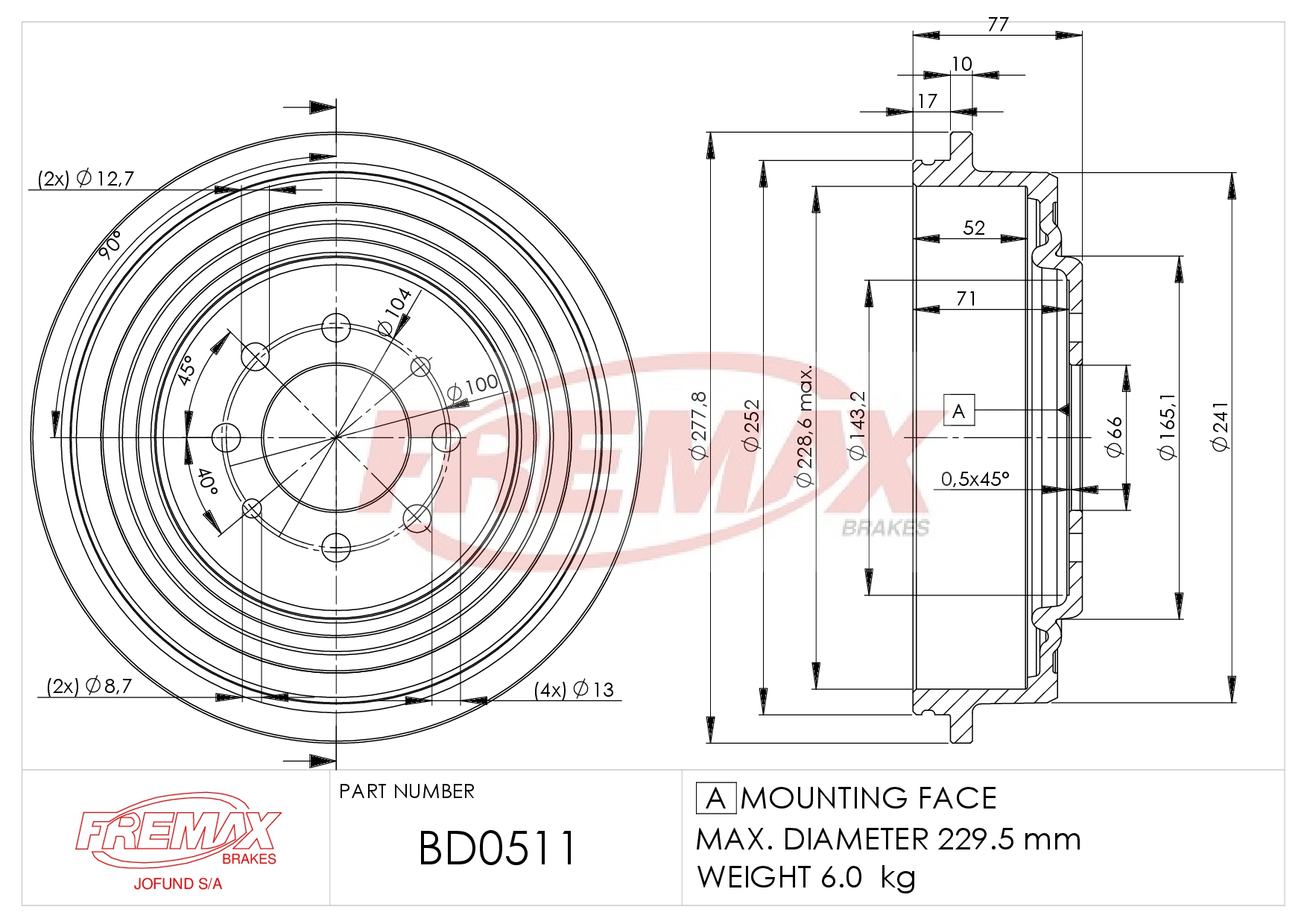 Imagen de BD-1103  B.DRUM HC  für Hy Atos 98-