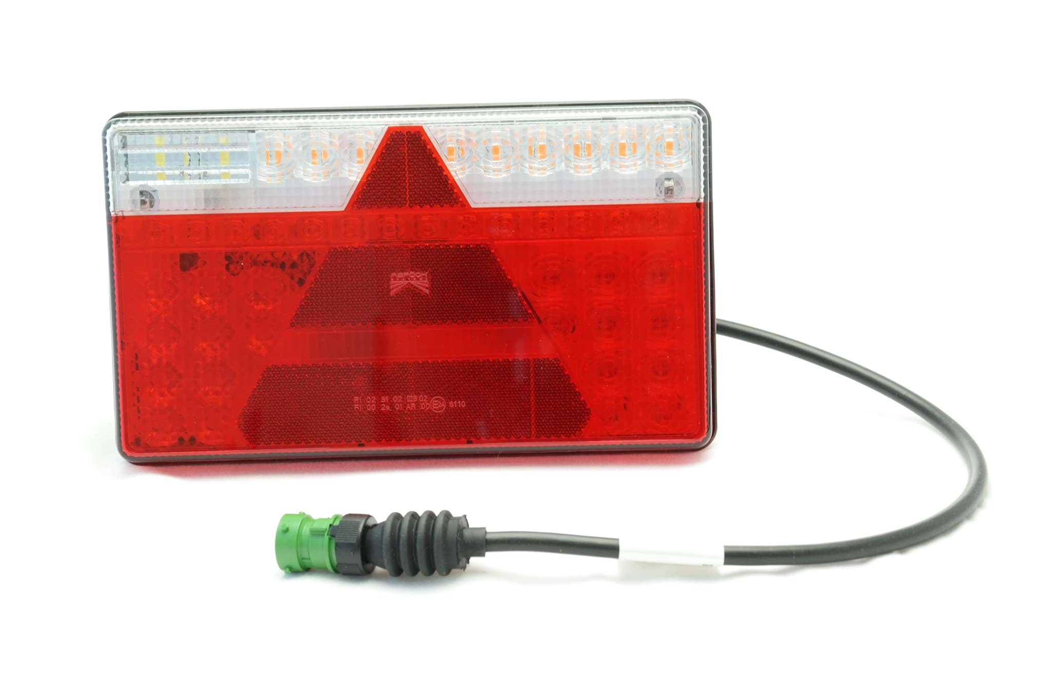 Image de Aspöck Multiled II Heckleuchte hoch 12-24V rechts Dreieck 5-pol Bajonett