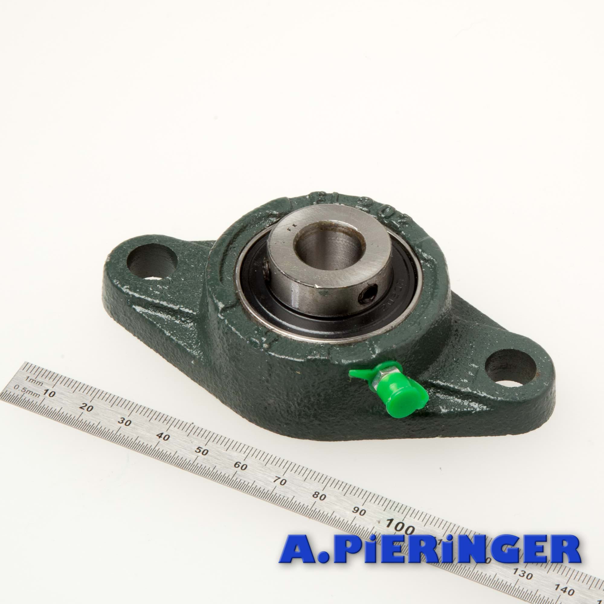 UCFL203 Flanschlager 2-Loch Gehäuselager 17 mm Welle FL203+UC203 Oval 1 Stk 