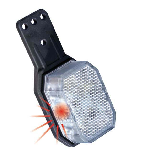 Immagine di Aspöck  Flexpoint I LED 12/24V Umrissleuchte rot/weiß links 31-6369-067 Gummihalter