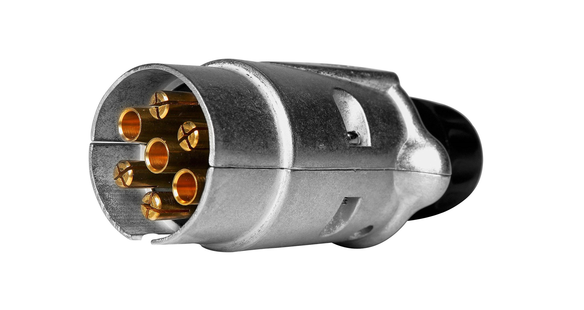 Immagine di 13-3005-007 Aspöck Stecker Alu 7pol. ISO1724 mit Flachstecker 