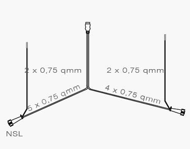 Image de 58-1098-107 Aspöck Kabelsatz 12V 7m / 2 Abg. 4,7m DC 