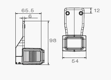 Bild von 31-3104-094 Aspöck Superpoint IV LED rechts, Pendelhalter P&R 2000mm orange 12V/24V