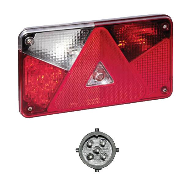 Bild von 24-8514-007 Aspöck Multipoint 5 LED links, 5 pol, 12V Rückfahrscheinwerfer