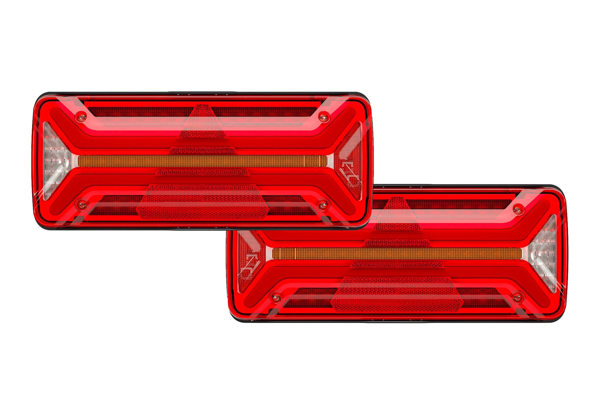 Bild von 25-41-Set-1 Aspöck Ecoled 2 Heckleuchte Set 1x 7pol. AMP + 4x 2pol. AMP