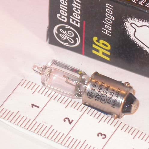 Bild von 12V 6W H6W Lampe Halogen General Electric Standlicht Bax9s Glühbirne 52830