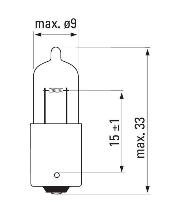 A.PiERiNGER. 12V 6W H6W Lampe Halogen General Electric Standlicht Bax9s  Glühbirne 52830