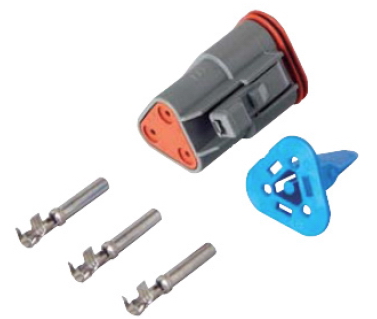 Imagen de 3-poliger Stecker System Deutsch blau