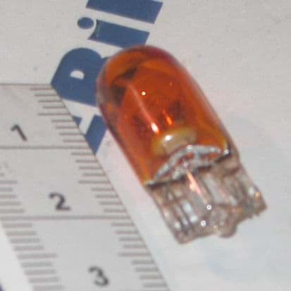 12V 5W W2,1*9,5d  Glassockellampe Glassockel WY5W orange 2 Stück 