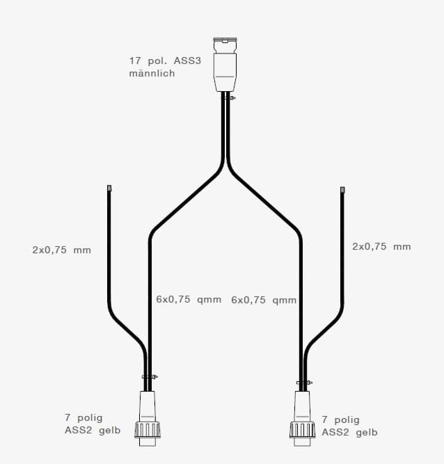 Bild von 68-4899-007 Aspöck Kabelbaum 6,7m für 12V LED Anlage 