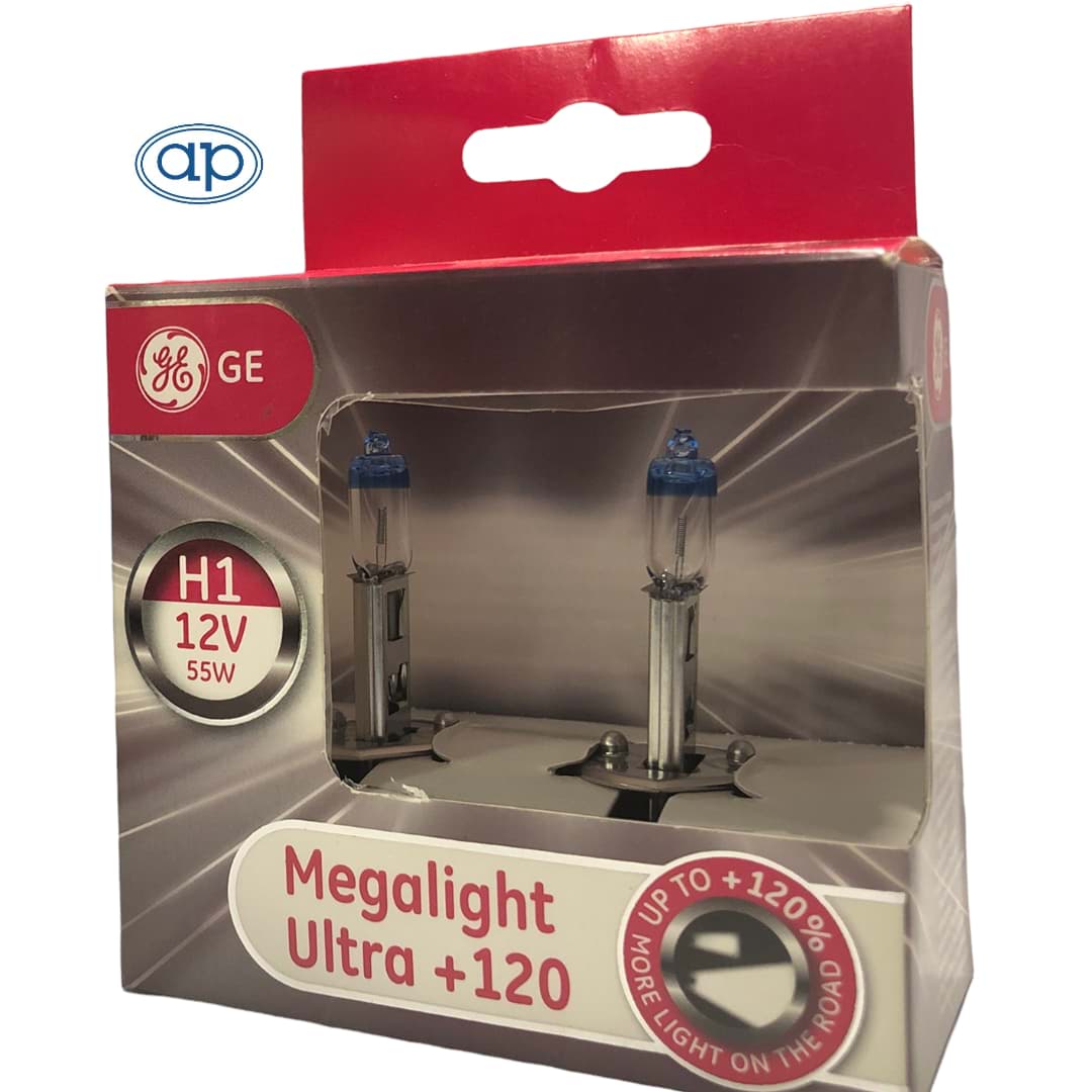 Imagen de H1 Lampe  12V 55W GE Megalight Ultra +120   2 Stück | Abverkauf