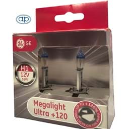 Bild von H1 Lampe  12V 55W GE Megalight Ultra +120   2 Stück | Abverkauf