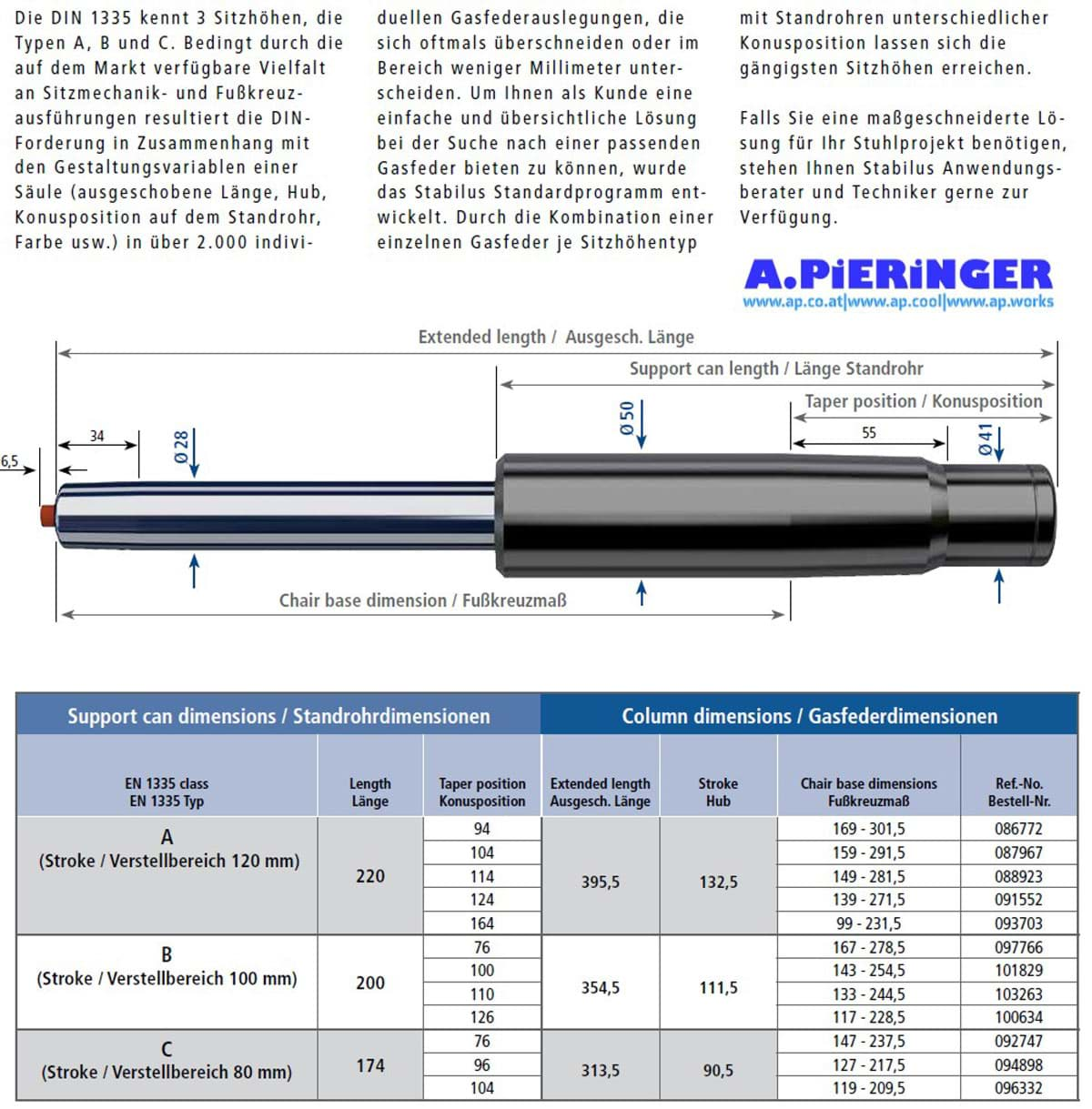 Picture of Stabilus 086772 350N da 350