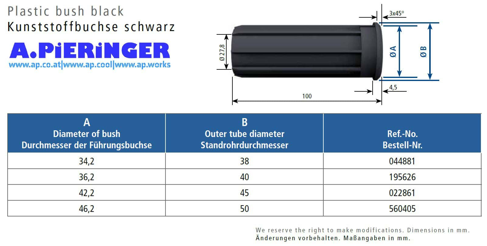 Picture of Stabilus 044881 FÜHRUNGSBUCHSEN da FÜHRUNGSBUCHSE