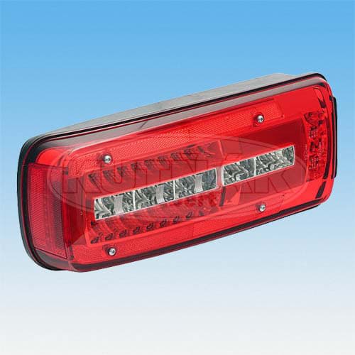 Bild von LED-Heckleuchte rechts Warner Stecker hinten dynamischer Blinkleuchte passend DAF LF CF XF 