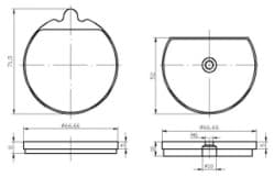 Imagen de Scheibenbremsbelag-Satz = 2 Stk. passend für JCB 