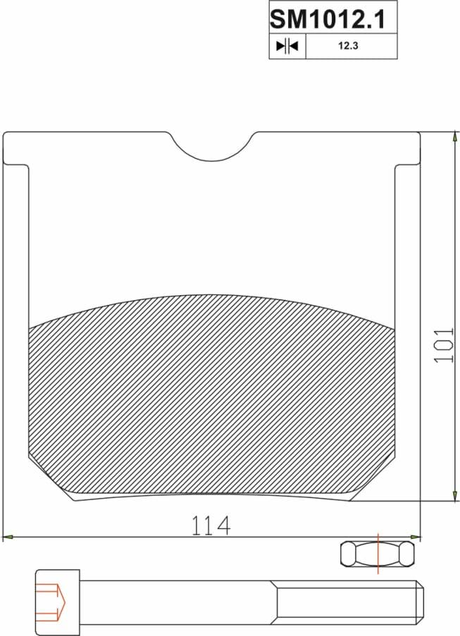 Image de Scheibenbremsbelag-Satz = 2 Stk. passend für JCB  