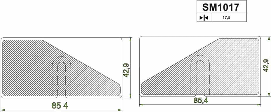 Image de Scheibenbremsbelag-Satz  = 2 Stk. passend für JCB 3CX, 4CX