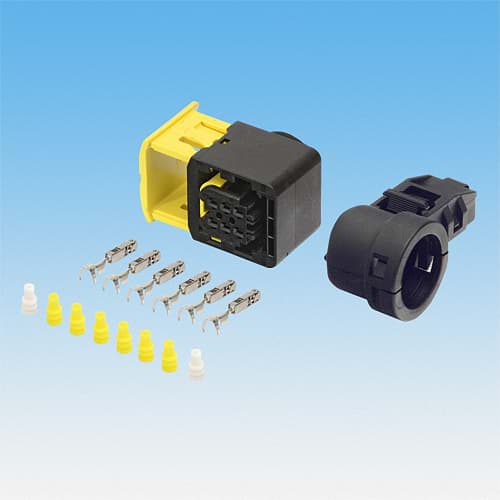 Bild von 6-Poliger Stecker HDSCS Abgang Winkel  90° variabel Kabel