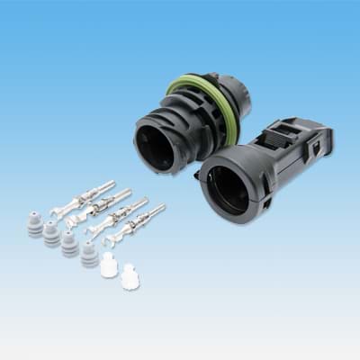 Bild von Stecker  4-polig D10mm 180° Stiftkontakt