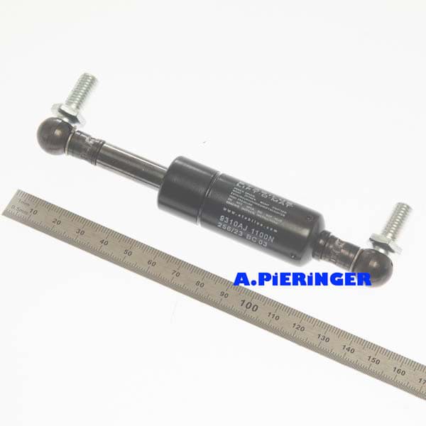 Bild von Gasfeder Stabilus Lift-o-MAT 9310AJ 1100N Gesamtlänge 132 mm Gelenk 8 mm