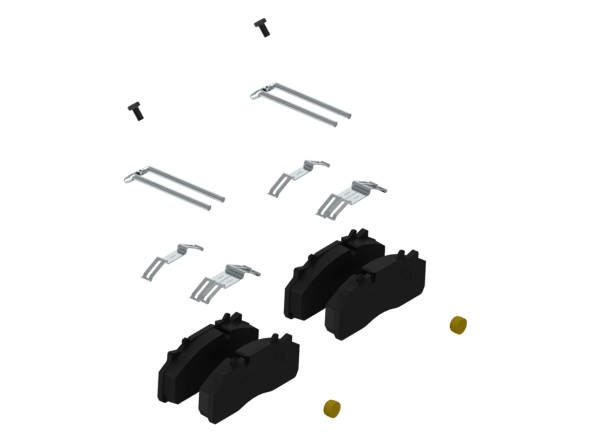 Bild von WABCO 6401959332 Kit: Brake Pad / Reparatursatz Scheibenbremsbeläge 