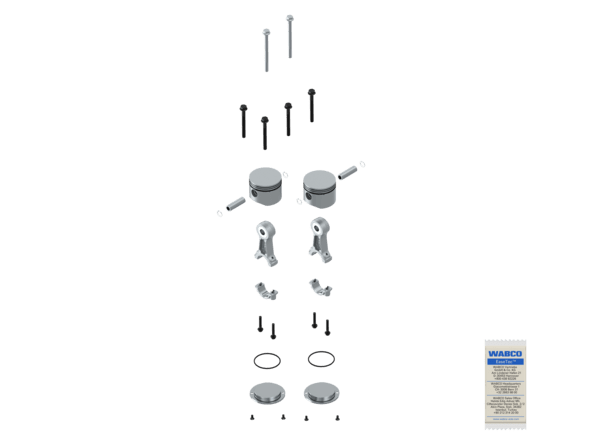 Bild von WABCO 9115160022 Kit: Piston + Rod / Reparatursatz