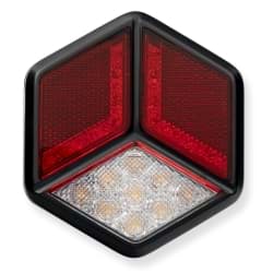 Aspöck 33-7234-011 Miniled III Heckleuchte Kennzeichen, 12 Volt, LCG, 0,5m 5poliger Stecker