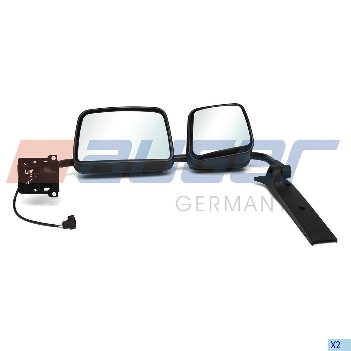 Bild von 82934 Auger Spiegel passend für DAF , RVI , Volvo kurz Arm schwarz links